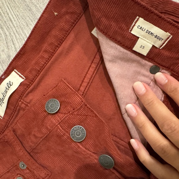 Madewell corduroy Demi cali boot size 25 - Picture 1 of 2